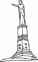 Monumento Obelisco Dibujo Supercoloring Gratis Dea Maracay sketch template