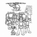 Coloring Kleurplaten Sam Pages Fireman Brandweerman Kids Sheets Truck Gif Nl Choose Board Cartoon sketch template
