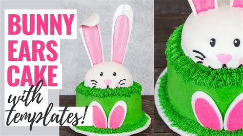 bunny ears cake  printable templates youtube