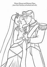 Coloring Pages Disney Frog Princess Wife Husband Prince Wedding Tiana Naveen Lottie Getcolorings Kids Printable Colouring Choose Board Popular Coloringdisney sketch template