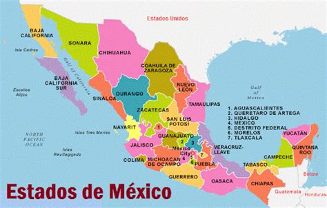estados de la republica mexicana estados de mexico