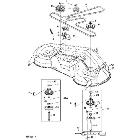 john deere   mower deck parts diagram plmpd