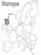 Coloring Europe Map Popular sketch template