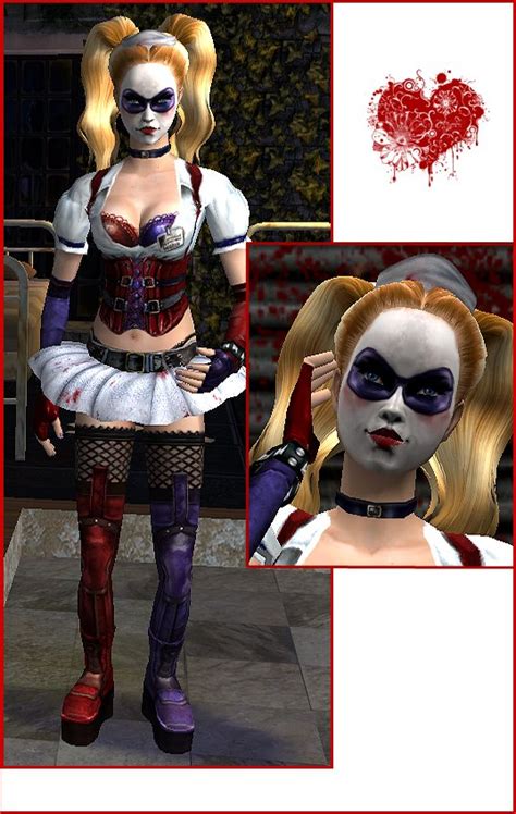 Mod The Sims Harley Quinn Arkham Asylum Outfit