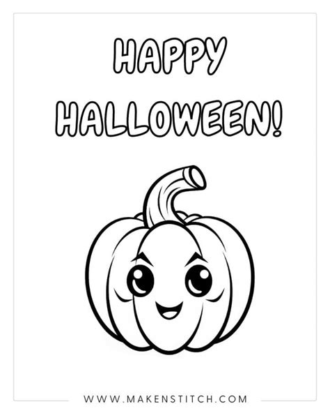 halloween coloring pages makenstitch