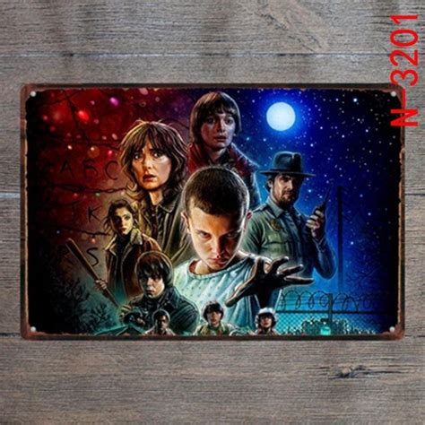 Stranger Things Vintage Retro Metal Iron Painting Signs Poster Plaque