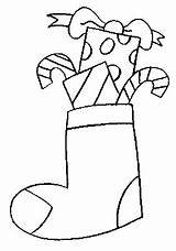 Christmas Socks Coloring Pages sketch template