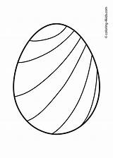 Easter Pages Coloring Eggs Egg Kids Striped Colouring Printable Template Outline Spring Coloringpagesonly 4kids sketch template
