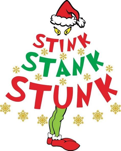 stink stank stunk christmas tree svg  grinch grinch png grinch