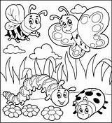 Bugs Surfnetkids Honey sketch template