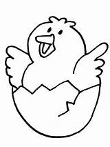 Coloring Chicken Egg Easter Pages Getcolorings sketch template