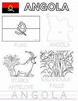 Angola Coloring Informational Sheets sketch template