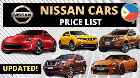 nissan cars price list  philippines brand    hand  updated youtube