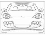 Porsche sketch template