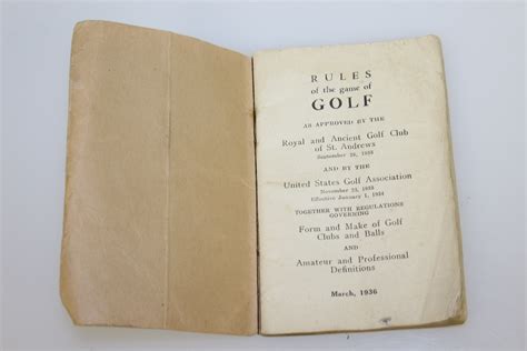 lot detail  official rules  golf booklet march