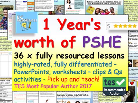 pshe 1 year s pshe rse resources school resources