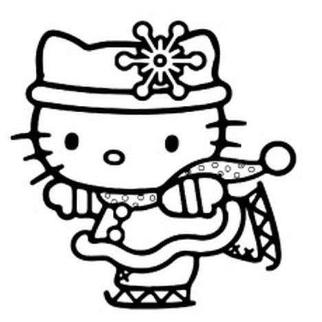 kitty christmas coloring pages part