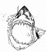 Shark Coloring Jaws Pages Color Killer Drawing Jaw Bull Place Print Getdrawings Scarey Movie Search sketch template