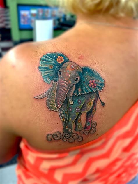 feminine unique elephant tattoo
