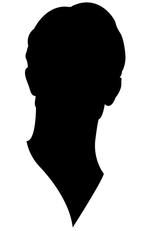 face silhouette   clip art  clip art  clipart