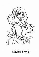 Esmeralda Hunchback Princesas Colornimbus sketch template
