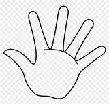 Hand Finger Clipart Clip Fingers Outline Handprint Printable Coloring Template Remember Rule Middle Pointing Transparent Clipground Pinclipart Webstockreview sketch template
