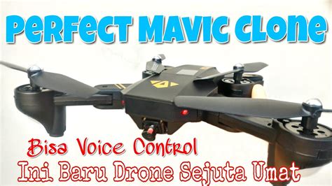 visuo xshw drone lipat bisa voice control unbox youtube