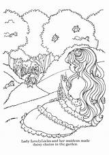 Locks Lady Lovely Coloring Book Begining Edited Printing sketch template
