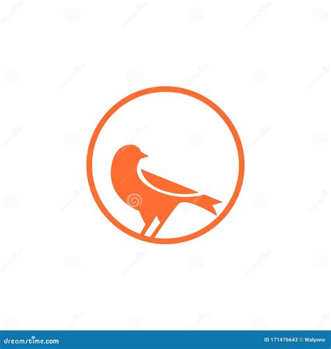 canary bird logo design vector illustration stock vector illustration  design vector