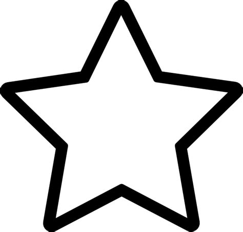 large blank star clipart