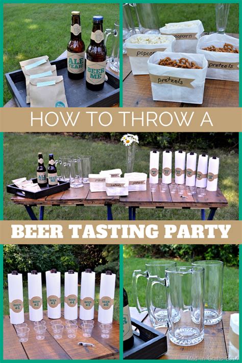 how to throw a beer tasting party mad in crafts beer