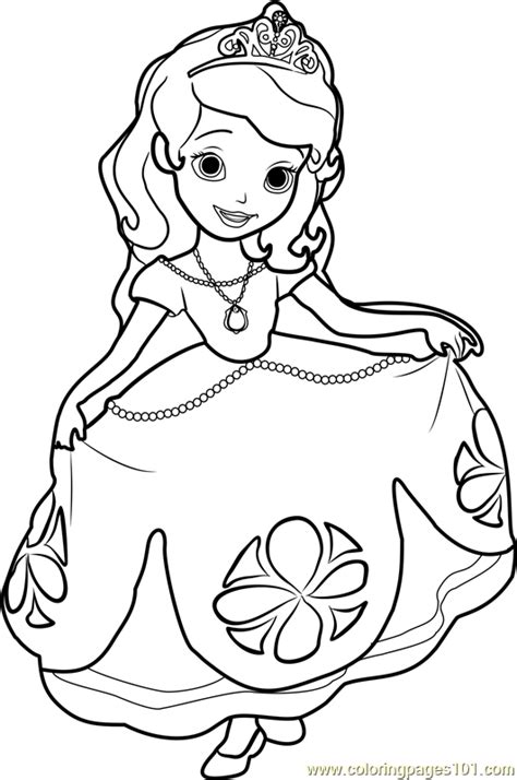 princess sofia coloring page  kids  disney princesses