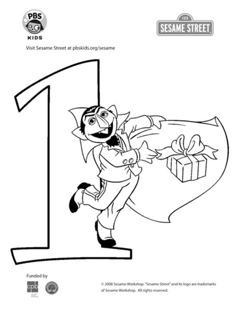 number  coloring page kids coloring pbs kids  parents