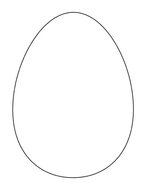 printable easter egg template  coloring pages  crafty life