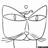 Paul Klee Coloring Cat Bird Pages Thecolor Para Color Painting Kids Colorear Paintings Icolor Masterpieces Obras Template Visit Niños Tallennettu sketch template