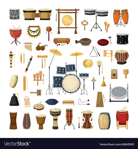 percussion  noise musical instruments vector image