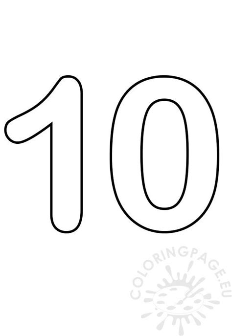 printable picture number  coloring page