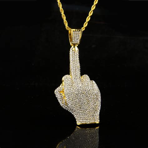 Buy Hip Hop Me Iced Out Big Hands Pendants Necklace