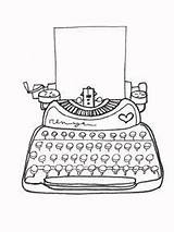 Typewriters Typewriter Escribir Maquina Digi Vol25 Typepad Stamps Collecting Antique Muñequitos  Leroy Sellos Digitales Stampers Garabatos Artístico Cuadernos Recortes sketch template