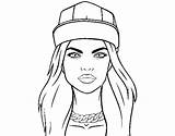 Modern Girl Coloring Fashion Pages Coloringcrew sketch template