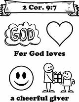 Cheerful Giver Coloring Loves God Pages Ot Joash Pk Repairs Temple Resources sketch template