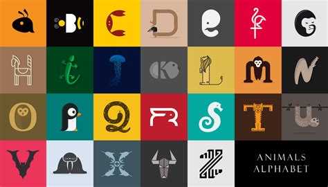 animals alphabet  behance