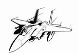 Jet Fighter Clipart Coloring Pages Colouring Detailed Choose Board sketch template
