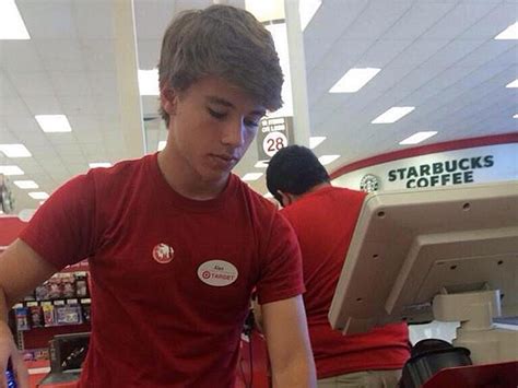 unsuspecting teenage cashier becomes overnight celebrity