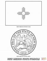 Coloring State Mexico Symbols Pages sketch template