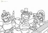 Animatronic Raskrasil Breach Freddys sketch template