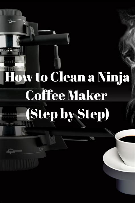 clean  ninja coffee maker step  step smart coffee zone