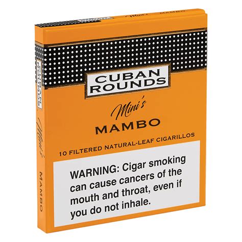 cuban rounds minis mambo coffee vanilla thompson cigar