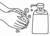 Hands Washing Coloring Hand Pages Wash Soap Printable Drawing Kids Sanitizer Ausmalen Para Colouring Germ Lavar Color Sheets Sink Da sketch template