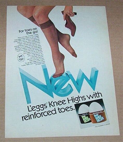 1977 print ad l eggs pantyhose knee highs girl legs hosiery